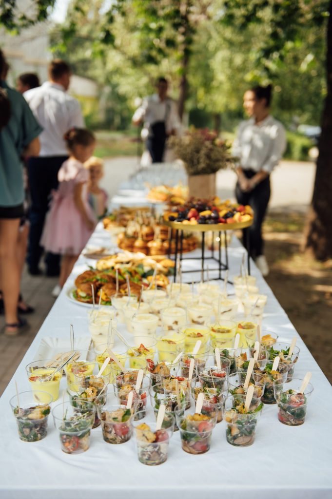Buffet de reception pour un mariage