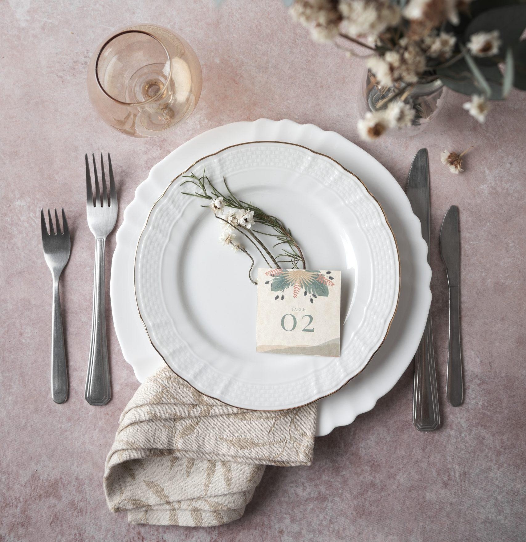 Décoration de table de mariage